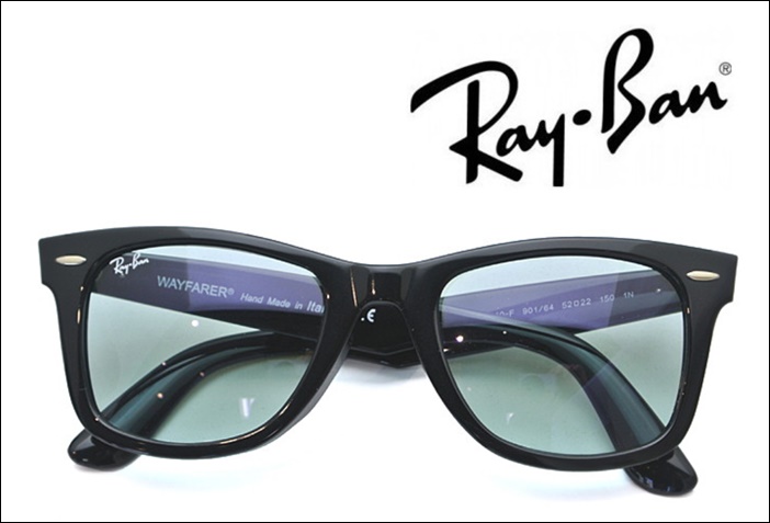 Ray-Ban WAYFARER（レイバン ウェイファーラー） サングラス　52サイズ RB2140F 901/64 ブラック/クリスタルブルーグレー